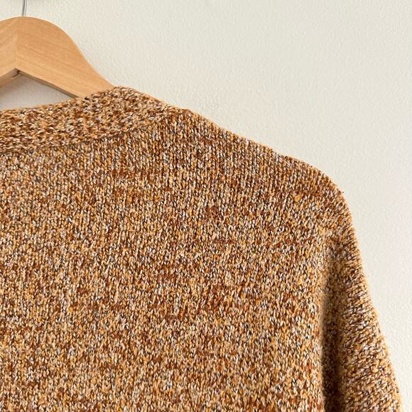 Umgee Knit Open-Front Long Sleeve Pocket Cardigan Sweater Brown S - Picture 7 of 8